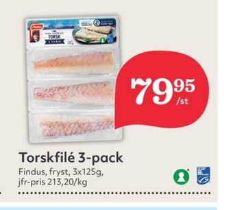 Hemköp Findus torskfilé erbjuda