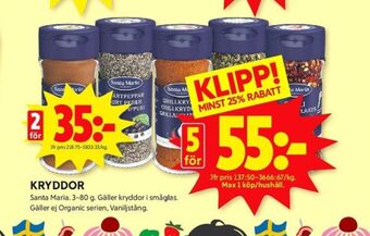 ICA Kvantum Santa maria kryddor erbjuda