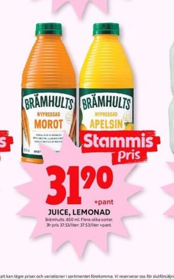 ICA Kvantum Brämhults juice erbjuda