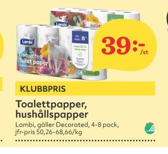 Hemköp Decorated hushållspapper erbjuda