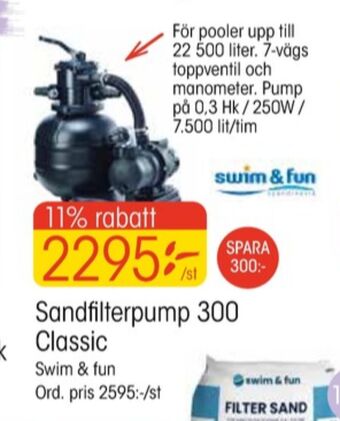 EKO Swim & fun sandfilterpump erbjuda