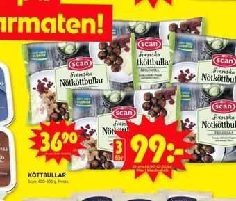 ICA Kvantum Scan köttbullar erbjuda