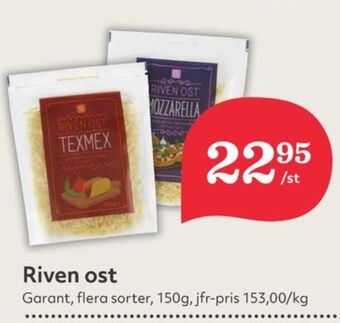 Hemköp Garant riven ost erbjuda