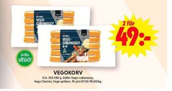 ICA Maxi Ica vegokorv erbjuda