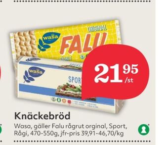 Hemköp Falu råg-rut knäckebröd erbjuda