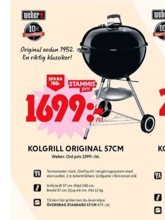 ICA Maxi Weber klotgrill erbjuda