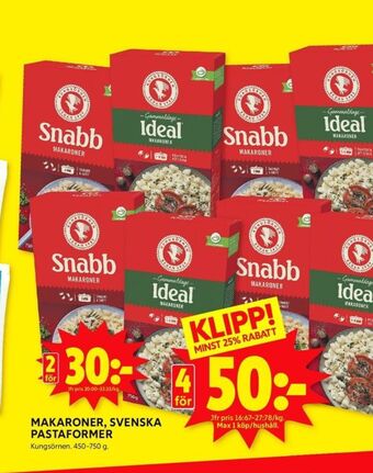 ICA Kvantum Kungsörnen makaroner erbjuda