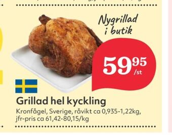 Hemköp Kronfågel kyckling erbjuda