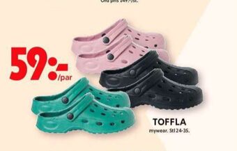 ICA Maxi Mywear tofflor erbjuda