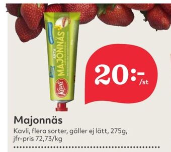 Hemköp Kavli majonnäs erbjuda