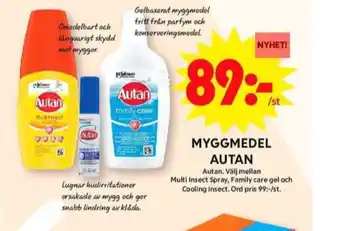 ICA Maxi Autan myggmedel erbjuda