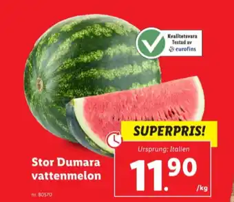 Lidl Vitasia vattenmelon erbjuda