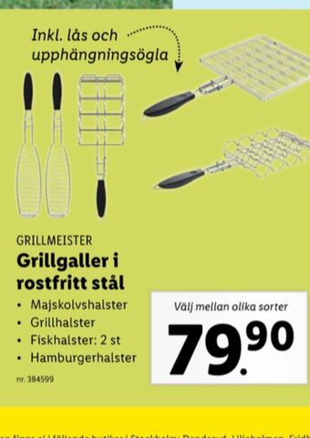 Lidl Grillmeister grillhalster erbjuda