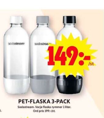 ICA Maxi Sodastream flaskor erbjuda