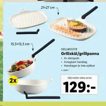 Lidl Grillmeister grillpanna erbjuda