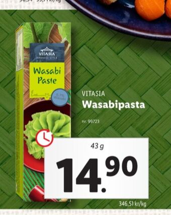 Lidl Vitasia wasabi paste erbjuda