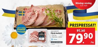 Lidl Svea lantkött kotletter erbjuda