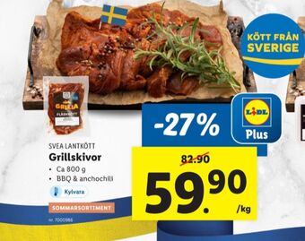 Lidl Svea lantkött grillskiva erbjuda
