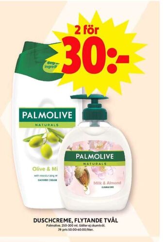 ICA Maxi Palmolive duschtvål erbjuda