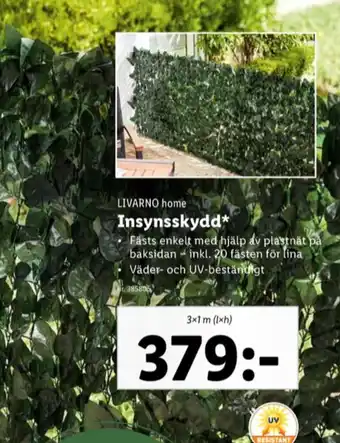 Park insynsskydd