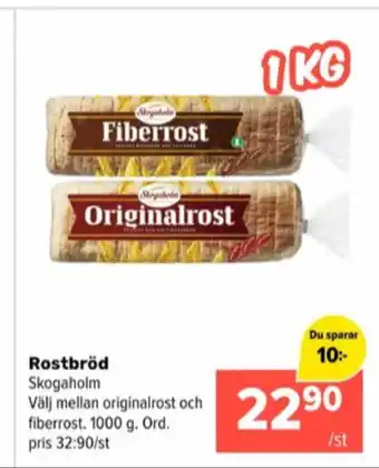 Originalrost toastbröd