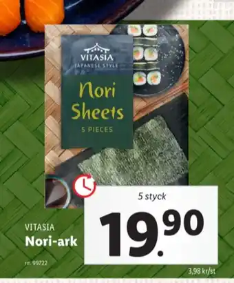Lidl Vitasia nori erbjuda