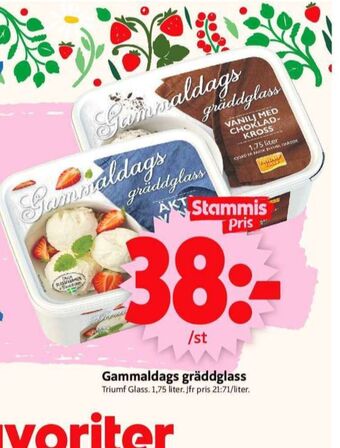 ICA Supermarket Triumf gräddglass erbjuda