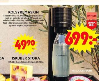 ICA Maxi Sodastream kolsyremaskin erbjuda