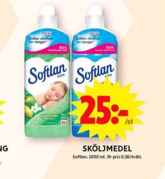 ICA Maxi Softlan sköljmedel erbjuda