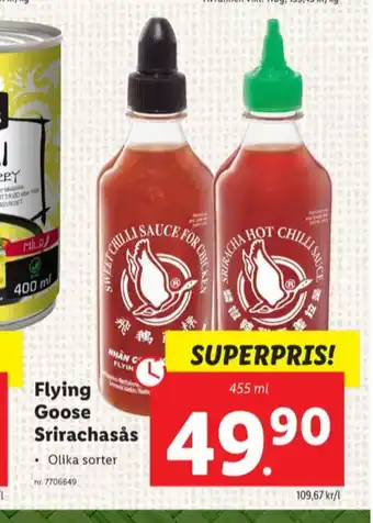 Flying goose chilisås