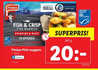 Lidl Fish & crisp fiskpinnar erbjuda