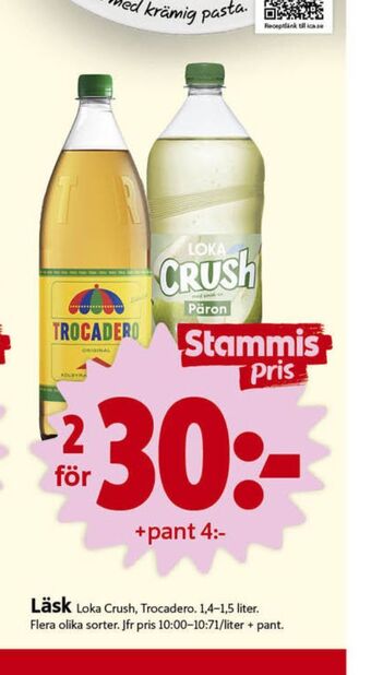 ICA Nära Päron läskedryck erbjuda