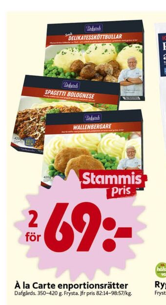 ICA Nära Dafgårds färdigrätter erbjuda