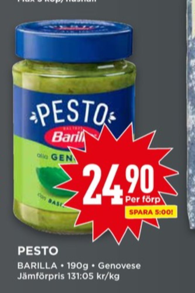 Baresa pesto erbjudande hos Willys
