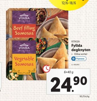 Lidl Vitasia färdigrätter erbjuda