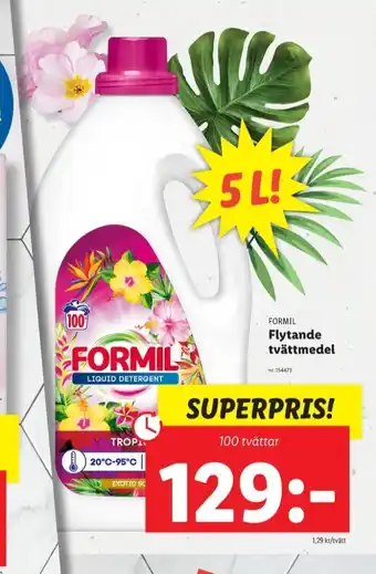 Formil tvättmedel flytande