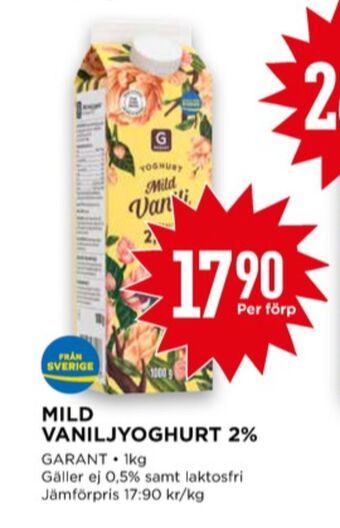 Willys Garant yoghurt erbjuda