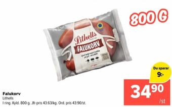 Coop Extra Lithells falukorv erbjuda
