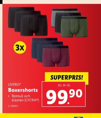 Lidl Livergy boxer erbjuda