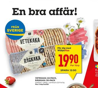 Willys Hemma Garant rågkakor erbjuda