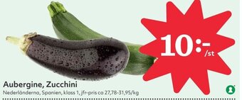 Hemköp Aubergine, Zucchini erbjuda