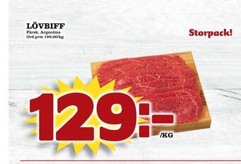 Din Mat Lövbiff erbjuda