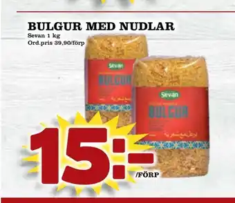 Din Mat Bulgur med nudlar erbjuda