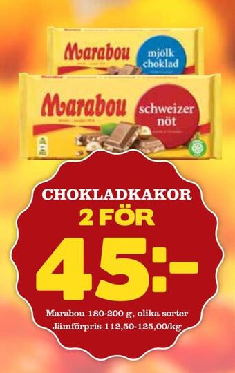Bonum Matmarknad Chokladkakor erbjuda