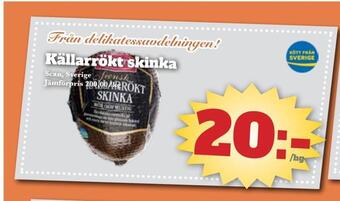 Bonum Matmarknad Källarrökt skinka erbjuda