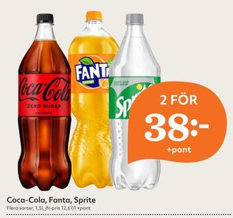 Hemköp Coca-cola, fanta, sprite erbjuda