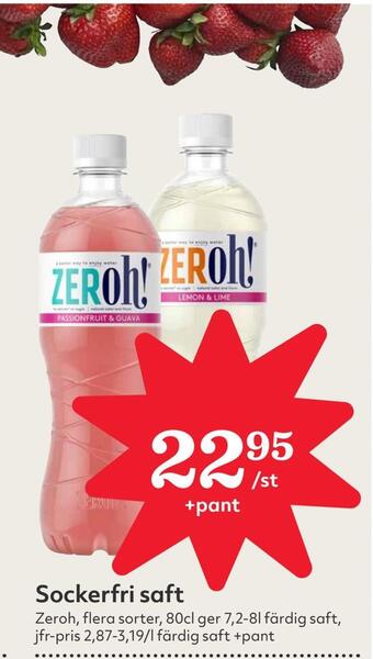 Hemköp Sockerfri saft erbjuda