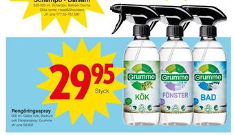 Matöppet Rengöringsspray erbjuda