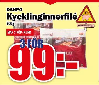 Matdax Kycklinginnerfilé erbjuda