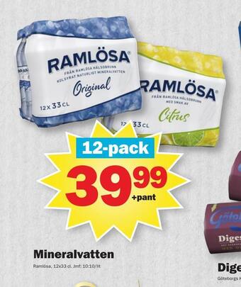 Pekås Mineralvatten erbjuda